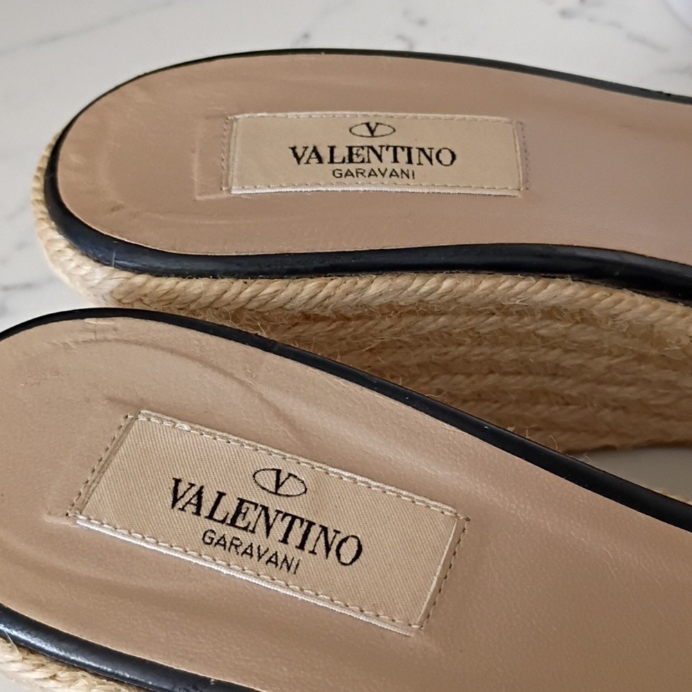 VALENTINO GARAVANI WEDGE ESPADRILLES PATENT LEATHER - Picture 3 of 8